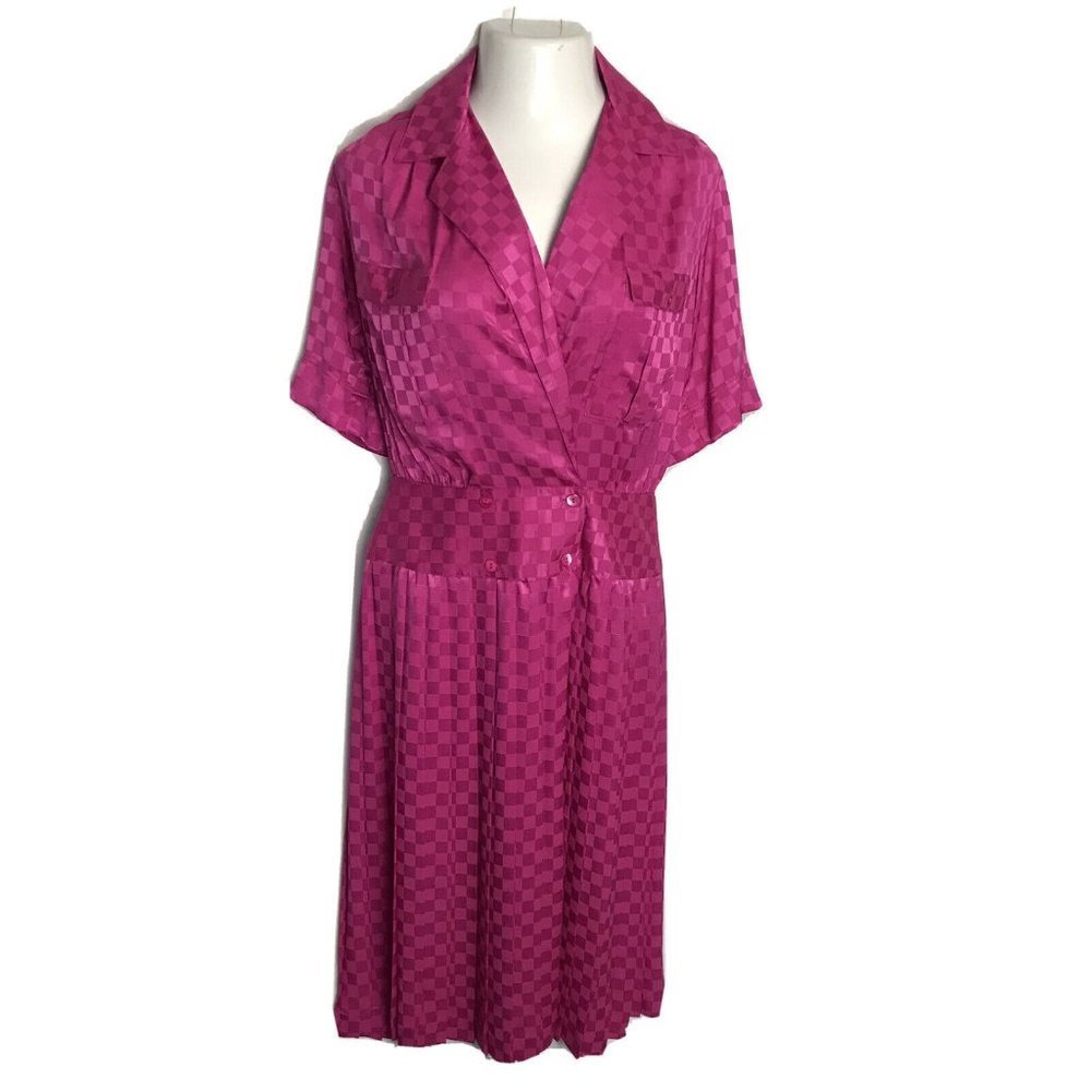 Argenti Boutique Vintage Pink Classy Dress Sz 10